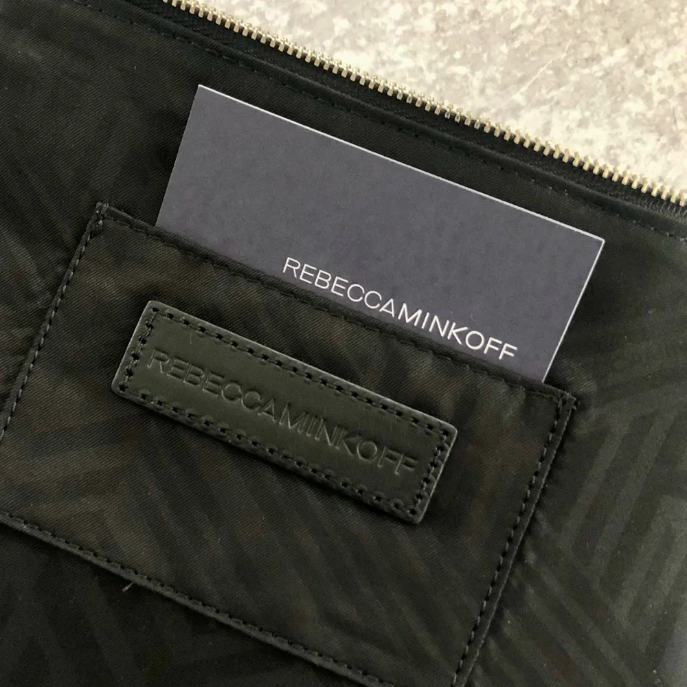 Rebecca Minkoff Good Vibes Leather Emoji Clutch Bag - Picture 5 of 5